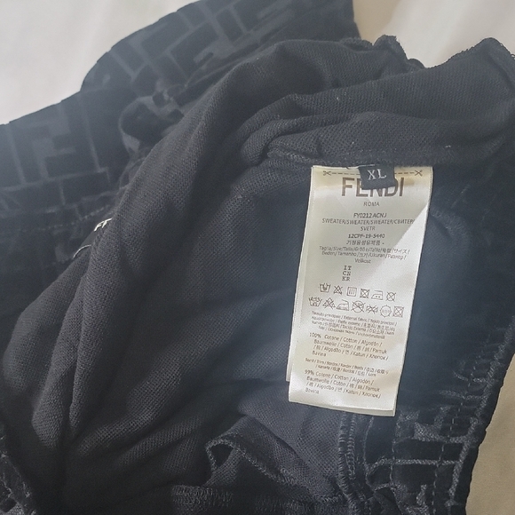 Fendi Black Bermudas Monogram Shorts - Picture 4 of 4